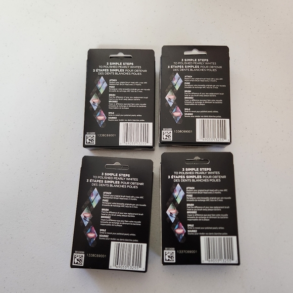 LOT 4 ARC Replacement Toothbrush Heads Oral Care Electric Sonic Brush WHITE NEW - Picture 2 of 2